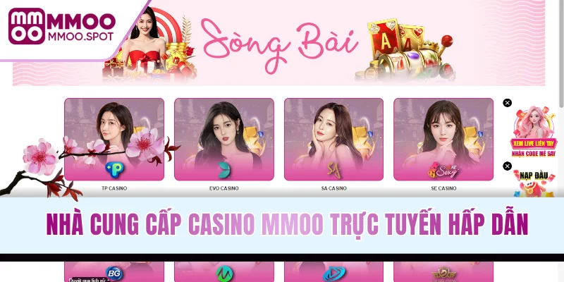 Nhà cung cấp casino MMOO trực tuyến hấp dẫn